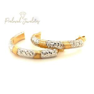 14k Two-Tone Earrings  